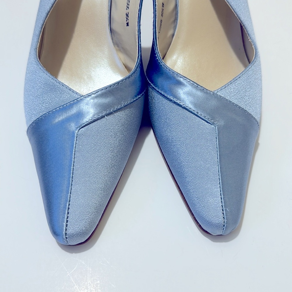 Matching Blue Purse & Shoes Set (Or Sold Separately) Size 8 W - Picture 3 of 10